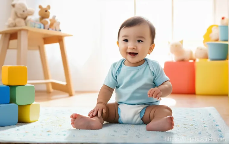 제품디자인 실기시험에서 중요한 포인트 - **Prompt 1: "A cheerful toddler, approximately 18 months old, happily playing on a soft, pastel-colo...